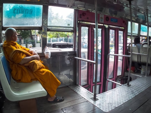 Yield seats to monks or novices if they board the vehicle